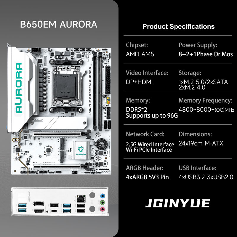 Gaming B650 MATX AMD AM5 DDR5  - огляд і ціна Am5 Micro Atx Pcie 5.0 Motherboard