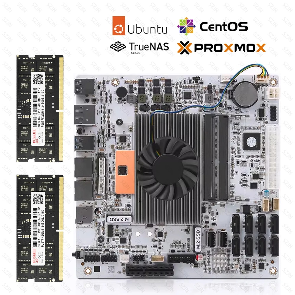 I5-8265U ES 8 SATA NAS Motherb - огляд і ціна Mini Itx Dual 2.5G Nas Motherboard