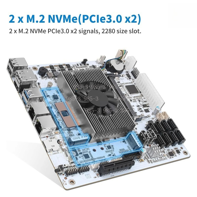 White Mini‑ITX M11 NAS Motherb - огляд і ціна Mini Itx Dual 2.5G Nas Motherboard